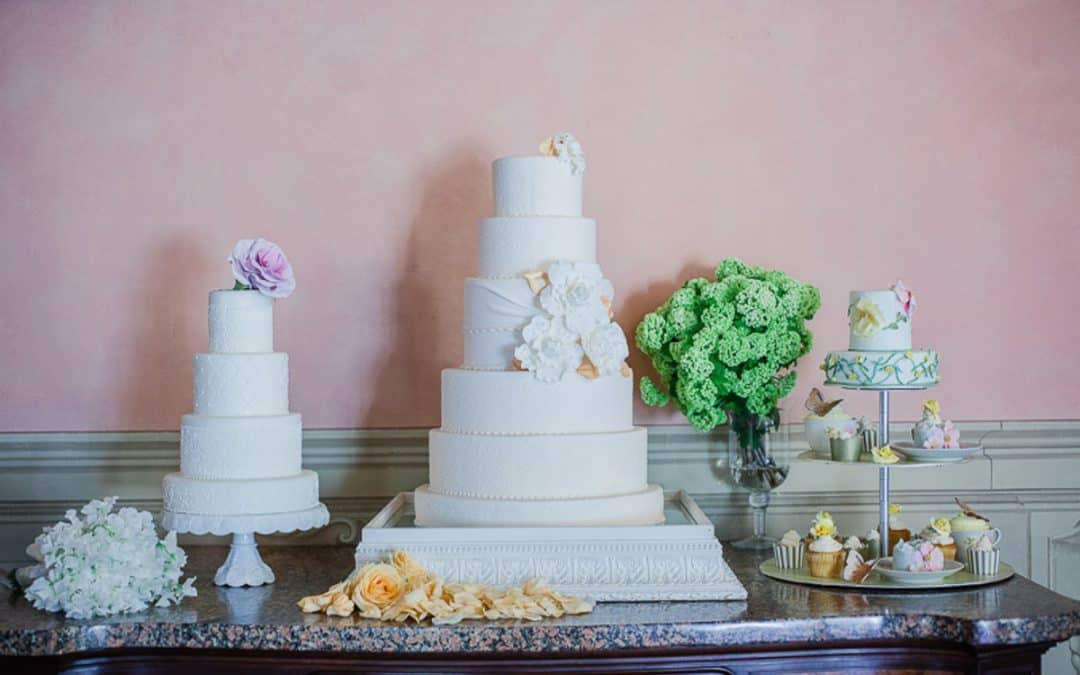 Garden Party Wedding Cake Table, Florence Villa