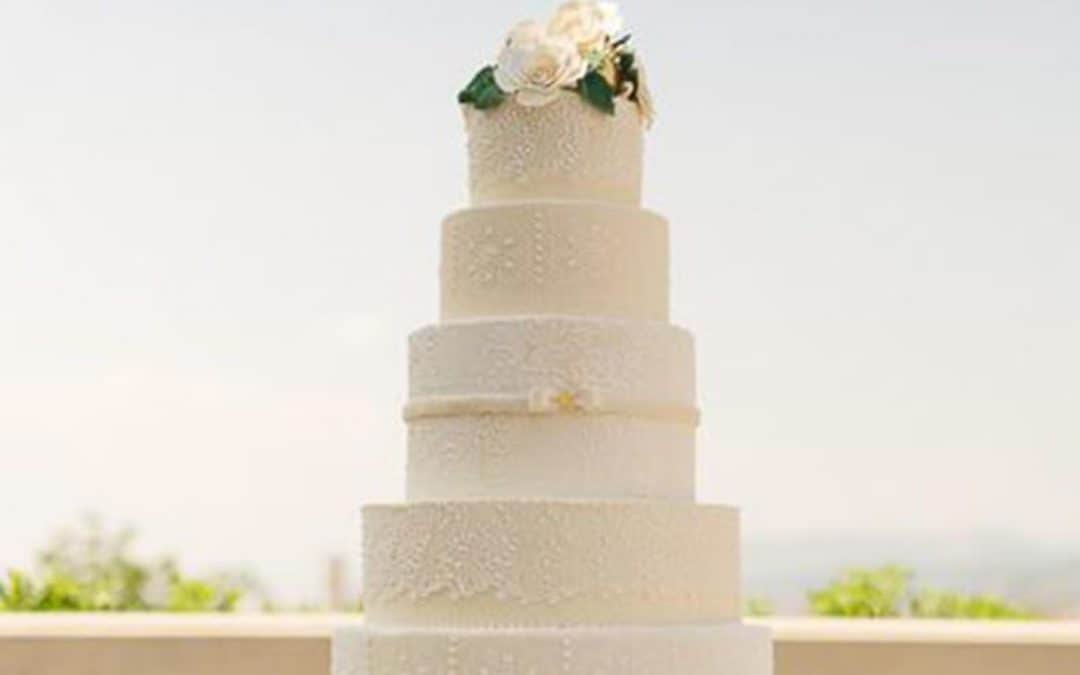 Most Beautiful Lace Wedding Cakes, Brides Magazine