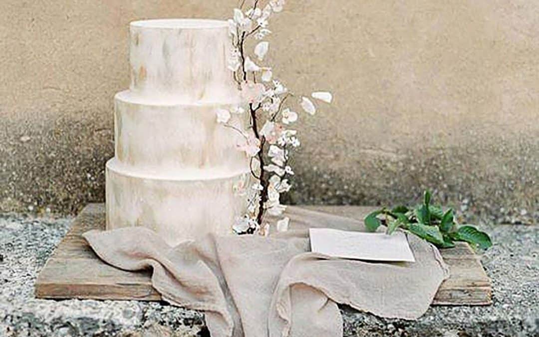 Rustic Blossom Branch Wedding Cake, Tuscan Wedding Cakes