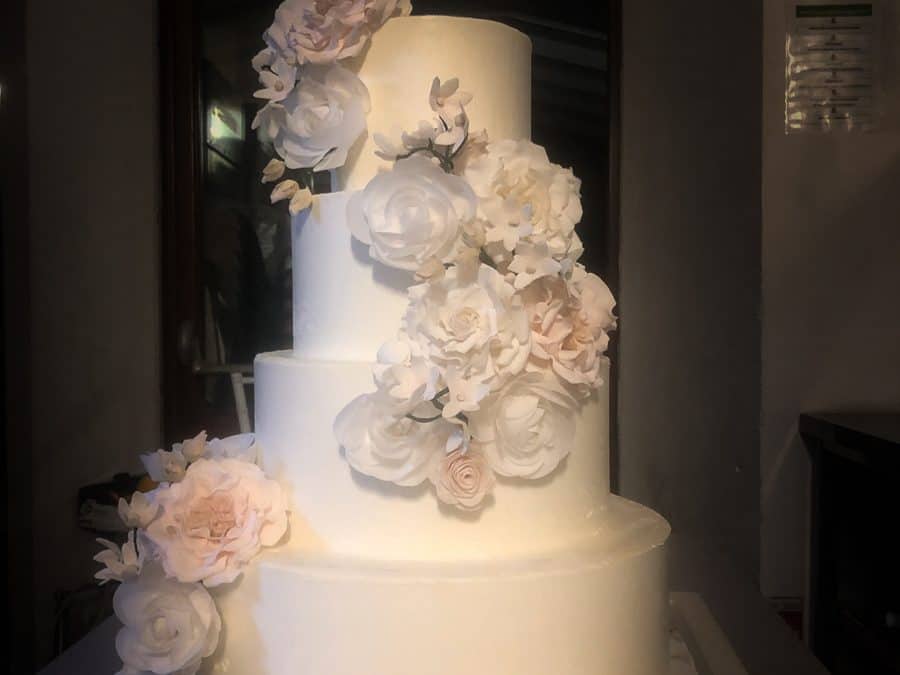 Buttercream Wedding Cake at Villa Tolemei