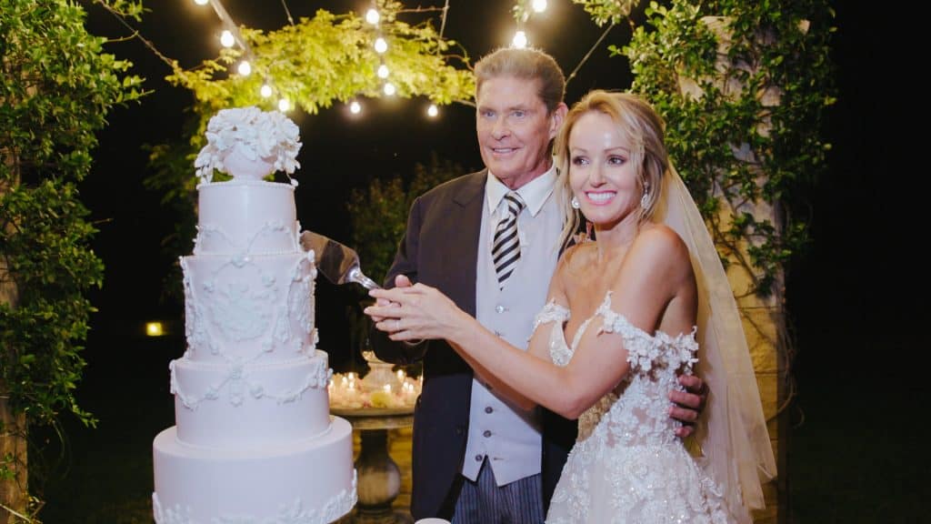 The Wedding Cake of David Hasselhoff and Hayley Roberts